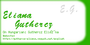 eliana guthercz business card